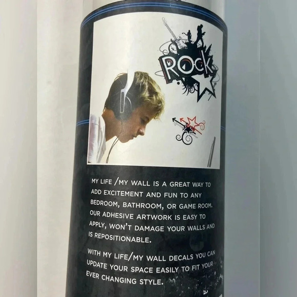 My Life / My Wall Accents Rock Star Boy ***New  in Pack*** - Picture 3 of 5